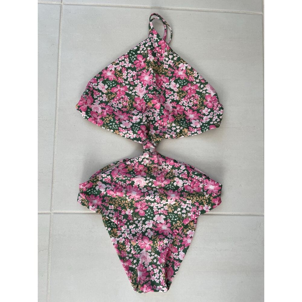 Aila Blue Swim One Piece Swimsuit Malone Floral Beach Summer Swimwear